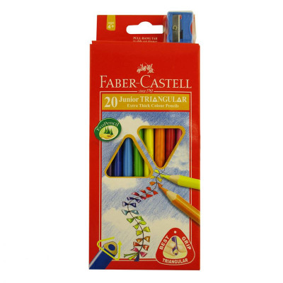 Олівці кольорові "Faber-Castell" 20 кол. /116520/ JUMBO тригранні (1/6)