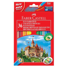 Олівці кольорові "Faber-Castell" 36 кол. /120136/ "ЗАМОК І ЛИЦАРІ" картон (1/4)