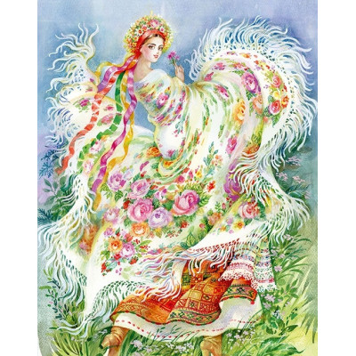 Алмазна мозаїка "Go to art" /189567/ "Україночка" 21*25 см на картоні 5D