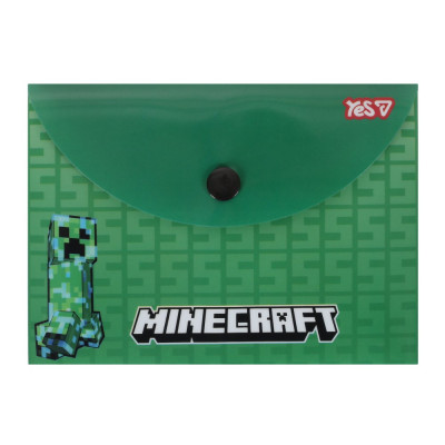 Папка-конверт на кнопці B7 "Yes" /492346/ "Minecraft Creeper" (10/200)