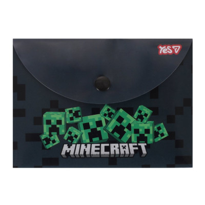 Папка-конверт на кнопці B7 "Yes" /492347/ "Minecraft Creepers" (10/200)