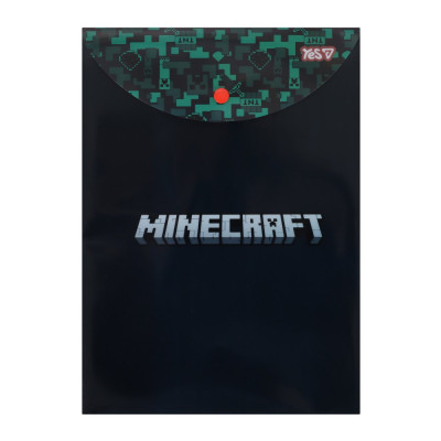 Папка-конверт на кнопці А4 "Yes" /492338/ "Minecraft" вертикальна (12/60)