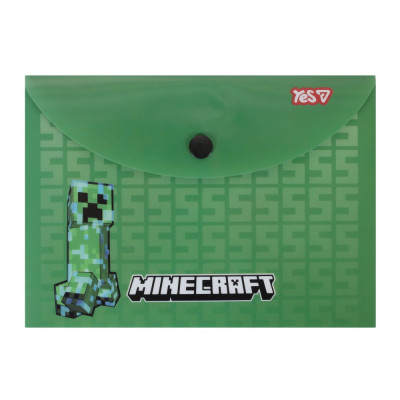 Папка-конверт на кнопці B6 "Yes" /492003/ "Minecraft Creeper" (10/200)
