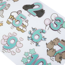Підкладка настільна "YES" /492060/ "Pusheen" цифри 42*29см (1/10/200)