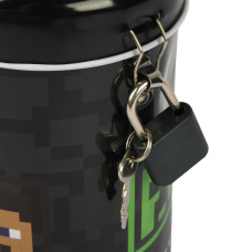 Скарбничка "YES" /708577/ "Minecraft Heroes" метал., 13*7,6 см кругла (1/12/120)