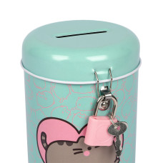 Скарбничка "YES" /708579/ "Pusheen" метал., 13*7,6 см кругла (1/12/120)