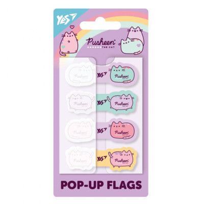 Індекс регістри "YES" /170426/ ПЛАСТИКОВІ, Pop-up "Pusheen", 80 шт (1/24/288)