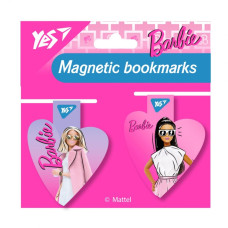 Закладки магнітні "YES" /708110/ "Barbie heart", 2шт (1/10/500)