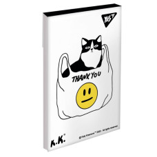 Блокнот А7/48 # склейка "YES" /151936/ "Tattoo cats" (1/40/320)