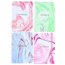 Блокнот А5/80арк "JO" /NC5060/ на гумці "Notebook" кол.край 70гр, мікс (1/16)