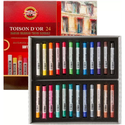 Пастель "Koh-i-Noor" 24кол. "TOISON D'OR" /8514/ (1/3)