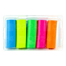 Пластилін "Koh-i-Noor" 5кол. НЕОН "Fluorescent" 100г, П/Е уп. (1/30)