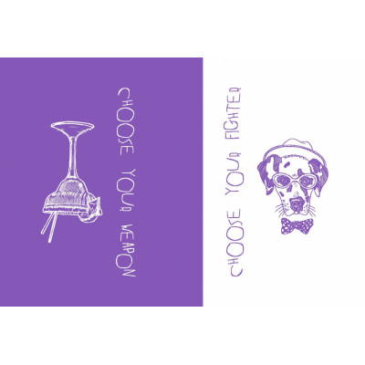 Блокнот A6/64 "4PROFI" /905188/ ## "Two in One" violet, інтегр., мат/лам, виб.лак, 70г. (1/10)