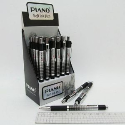 Ручка кулькова автомат. "PIANO" PТ-189 синя (24)