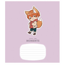Зошит уч. "Школярик" 12арк.== /3267L/ "Fany cute moment" виб.УФ-лак (дівчинка) (30/300)