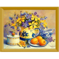 Алмазна мозаїка "Go to art" /189063/ "Натюрморт" 21*25 см на картоні 5D