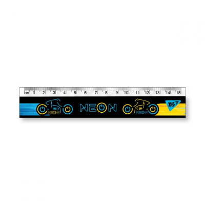 Лінійка 15см "YES" /370607/ "Ultrex" (1/20/100)