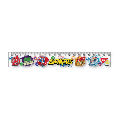 Лінійка 20см "YES" /370624/ "Marvel.Avengers" (1/20/100/1000)