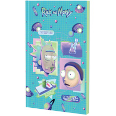 Блокнот А5/64 "Kite" /RM23-193-2/ чистий, термобіндер, Rick and Morty (1/10)