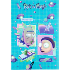 Блокнот А5/64 "Kite" /RM23-193-2/ чистий, термобіндер, Rick and Morty (1/10)