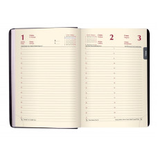 STOCK Щоденник "BuroMAX" /BM.2137-29/ ДАТ 2024 TOUCH ME,  A5, пурпурний, шкірзам (1/20), шт