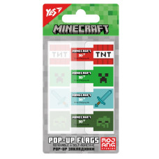 Індекс регістри Pop-up "YES" /170441/ "Minecraft", пластик, 80 шт (1/24/288)
