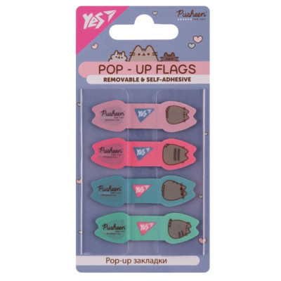 Індекс регістри Pop-up "YES" /170443/ "Pusheen", пластик, 80 шт (1/24/288)