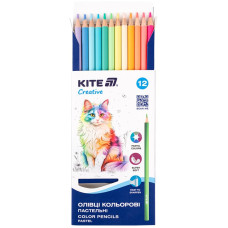 Олівці кольорові "Kite" 12 кол. /K-451/ Kite Creative Pastel (1/12)