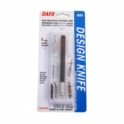Набір для моделювання "DAFA" /9416006001/381/ 6001: ніж макетний, 5 змінних лез + 7 насадок