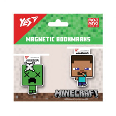 Закладки магнітні "YES" /708101/ "Minecraft Creeper", 2шт (1/10/50)