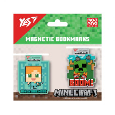 Закладки магнітні "YES" /708102/ "Minecraft friends", 2шт (1/10/500)