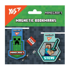 Закладки магнітні "YES" /708103/ "Minecraft Steve", 2шт (1/10/500)