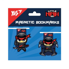 Закладки магнітні "YES" /708113/ "Ninja", 2шт (1/10/500)