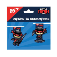 Закладки магнітні "YES" /708113/ "Ninja", 2шт (1/10/500)
