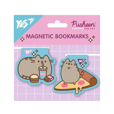 Закладки магнітні "YES" /708104/ "Pusheen food", 2шт (1/10/500)