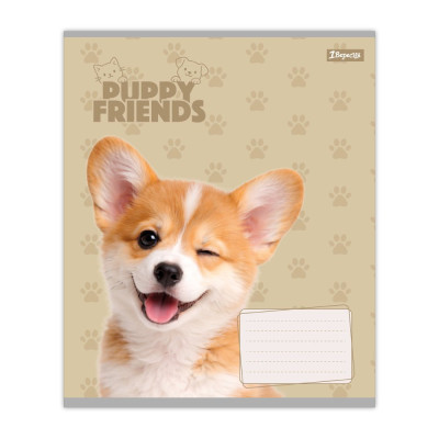 Зошит уч. "1B" 12арк.# /768776/ "Puppy friends" (25/500)