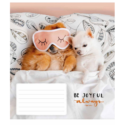 Зошит уч. "Школярик" 18арк.# /3263K/ "Be joyful always" ВД-лак (нейт) (25/250)