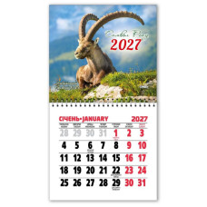Календар на магніті 2027 "ЕУ" /MKL27-10/ 110*200 мм (10)
