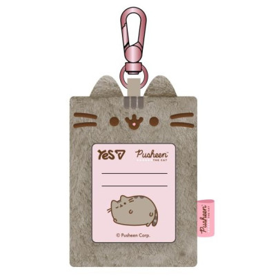 Бедж "YES " /708760/ без стрічки вертикальний, хутро Pusheen Toy 9*12см (1/250)
