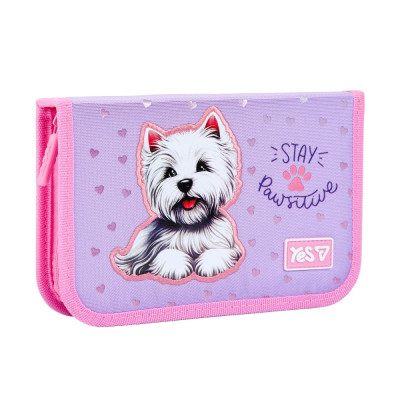 Пенал твердий "YES" /533723/  1 відділ. без клапана HP-02 Pawesome 13*21*3см (1/48)