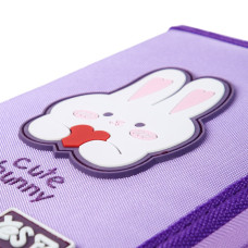 Пенал твердий "YES" /533740/  1 відділ. з двома клапанами HP-04 Cute Bunny 14*21*4см (1/48)