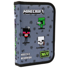 Пенал твердий "YES" /533744/  1 відділ. з двома клапанами HP-04 Minecraft Reality 14*21*4см (1/48)