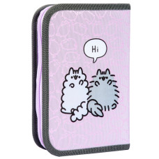 Пенал твердий "YES" /533741/  1 відділ. з двома клапанами HP-04 Pusheen Delicacy 14*21*4см (1/48)