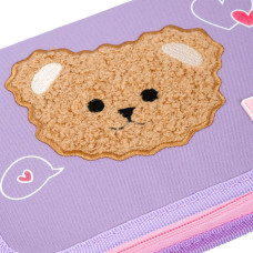 Пенал твердий "YES" /533728/  1 відділ. з клапаном HP-03 Bear Rules 13*21*3см (1/48)