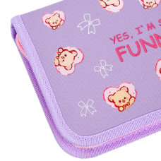 Пенал твердий "YES" /533728/  1 відділ. з клапаном HP-03 Bear Rules 13*21*3см (1/48)
