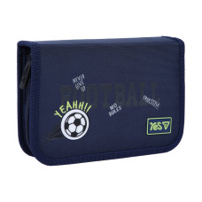Пенал твердий "YES" /533869/  1 відділ. з клапаном HP-03 Football 13*21*3см (1/48)