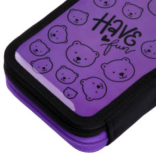 Пенал твердий "YES" /533710/  2 відділ. HP-01 Bear Sweet Hugs 13*21*4см (1/48)