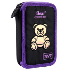 Пенал твердий "YES" /533710/  2 відділ. HP-01 Bear Sweet Hugs 13*21*4см (1/48)