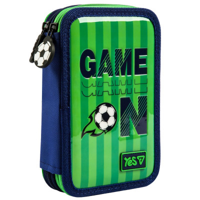 Пенал твердий "YES" /533714/  2 відділ. HP-01 Football Fan 13*21*4см (1/48)