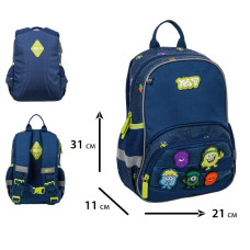 Рюкзак дитячий "YES" /550447/ K-34XS Monsters 30,5*21,5*11см (1/10)